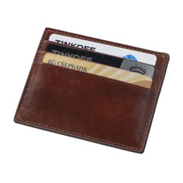 Картхолдер для 6 пластиковых карт с RFID-защитой "Fabrizio", коричневый