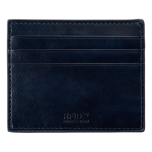 Картхолдер для 6 пластиковых карт с RFID-защитой "Fabrizio", синий