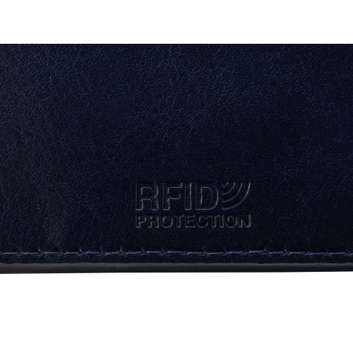 Картхолдер для 6 пластиковых карт с RFID-защитой "Fabrizio", синий