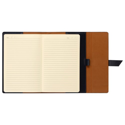 Бизнес-блокнот А5 с клапаном «Fabrizio», 80 листов, темно-синий