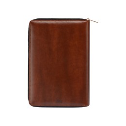 Бизнес-блокнот на молнии А5 «Fabrizio», 80 листов,  коричневый