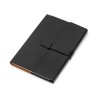 Бизнес-блокнот А5 с клапаном «Fabrizio» с ручкой, черный