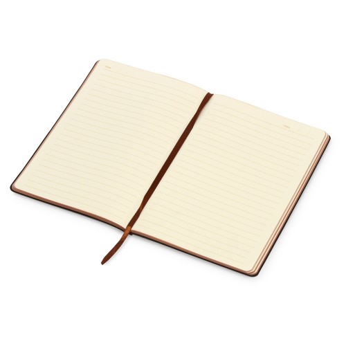 Блокнот А5 «Fabrizio», 80 листов, цветной срез, коричневый