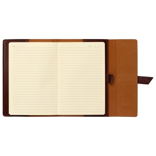Бизнес-блокнот А5 с клапаном «Fabrizio», 80 листов, коричневый