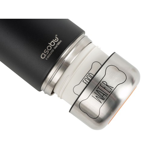 Вакуумный термос «Buddy» 3-в-1 со съемными мисками для питомцев, 1000 мл, черный