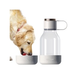 Бутылка для воды 2-в-1 «Dog Bowl Bottle» со съемной миской для питомцев, 1500 мл, белый