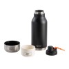 Вакуумный термос «Buddy» 3-в-1 со съемными мисками для питомцев, 1000 мл, черный