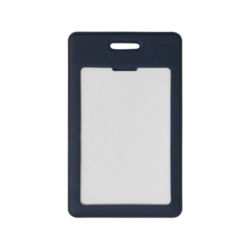 Вертикальный карман из экокожи для карты "Favor", темно-синий