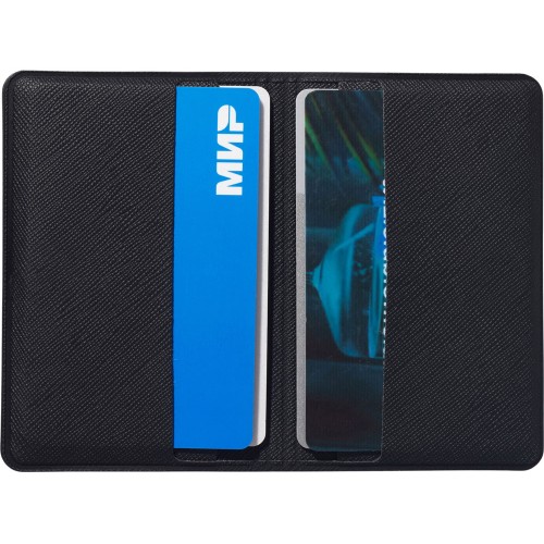 Футляр-книжка на 4-е карты с RFID "Favor", черный