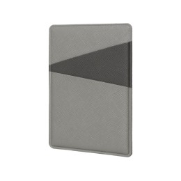 Картхолдер на 3 карты типа бейджа "Favor", светло-серый/темно-серый