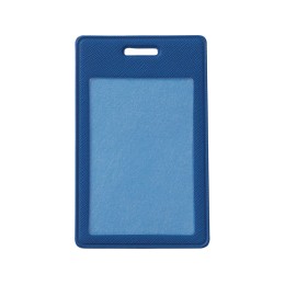 Бейдж с рулеткой-карабин "Favor", синий