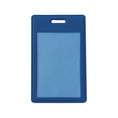 Бейдж с рулеткой-карабин "Favor", синий