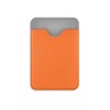 Чехол-картхолдер Favor на клеевой основе на телефон для пластиковых карт и и карт доступа, оранжевый