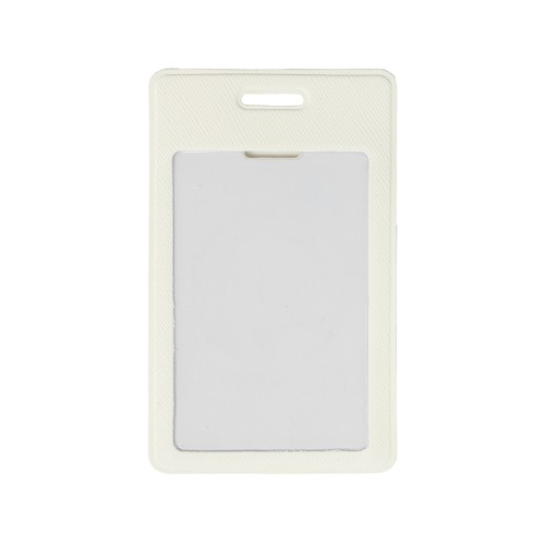 Вертикальный карман из экокожи для карты "Favor", белый