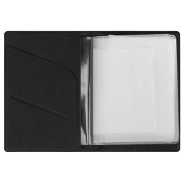 Классическая обложка для автодокументов "Favor", черная