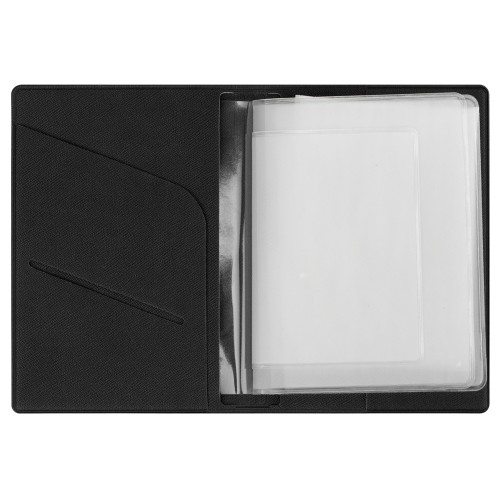 Классическая обложка для автодокументов "Favor", черная