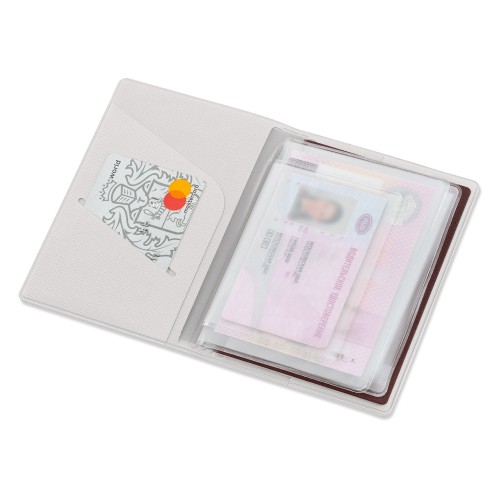 Классическая обложка для автодокументов "Favor", белая