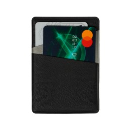 Картхолдер на 3 карты типа бейджа "Favor", черный/серый