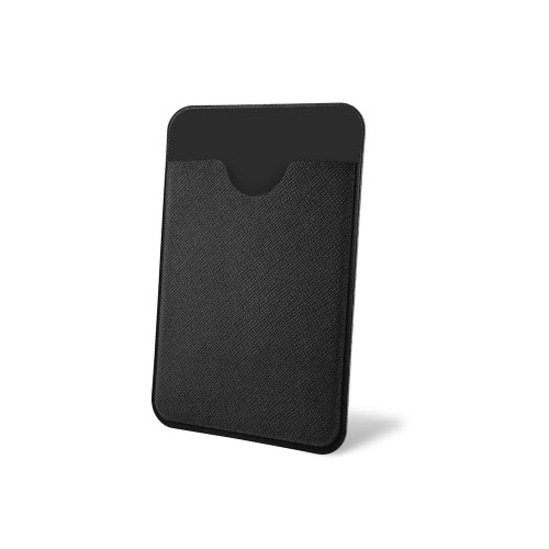 Чехол-картхолдер Favor на клеевой основе на телефон для пластиковых карт и и карт доступа, черный