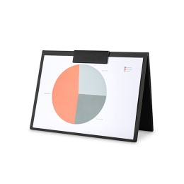 Планшет на магнитах с крышкой из экокожи "Favor", черный