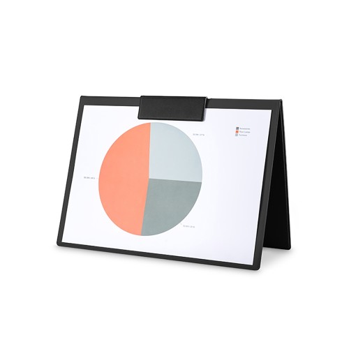 Планшет на магнитах с крышкой из экокожи "Favor", черный