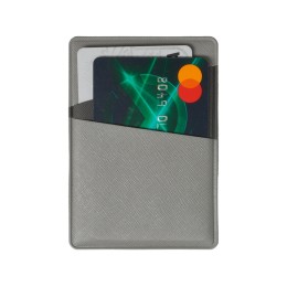 Картхолдер на 3 карты типа бейджа "Favor", светло-серый/темно-серый