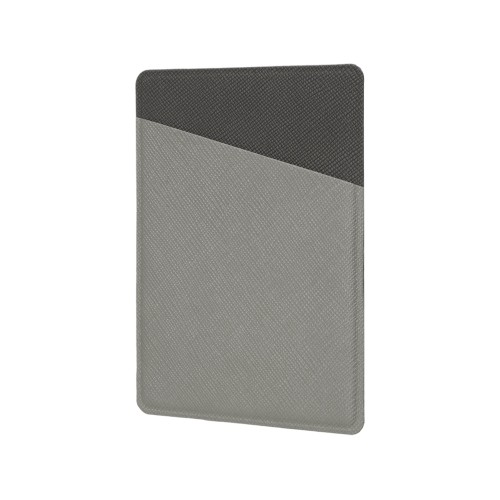 Картхолдер на 3 карты типа бейджа "Favor", светло-серый/темно-серый