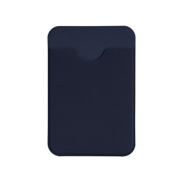 Чехол-картхолдер Favor на клеевой основе на телефон для пластиковых карт и и карт доступа, темно-синий