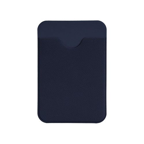 Чехол-картхолдер Favor на клеевой основе на телефон для пластиковых карт и и карт доступа, темно-синий