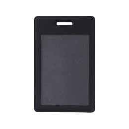 Бейдж с рулеткой-карабин "Favor", черный