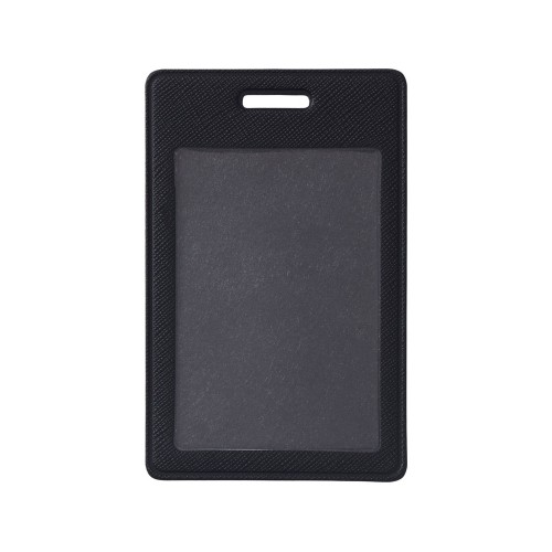 Бейдж с рулеткой-карабин "Favor", черный