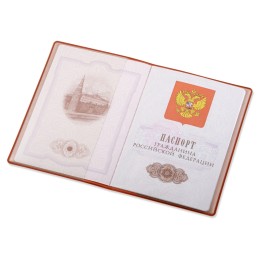 Классическая обложка для паспорта "Favor", оранжевая