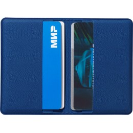 Футляр-книжка на 4-е карты с RFID "Favor", синий