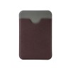 Чехол-картхолдер Favor на клеевой основе на телефон для пластиковых карт и и карт доступа, коричневый