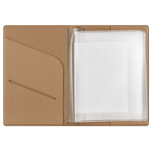 Классическая обложка для автодокументов "Favor", бежевая