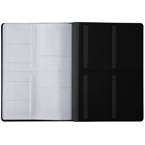 Органайзер Favor 2.0 для семейных документов на 4 комплекта документов, формат А4, черный