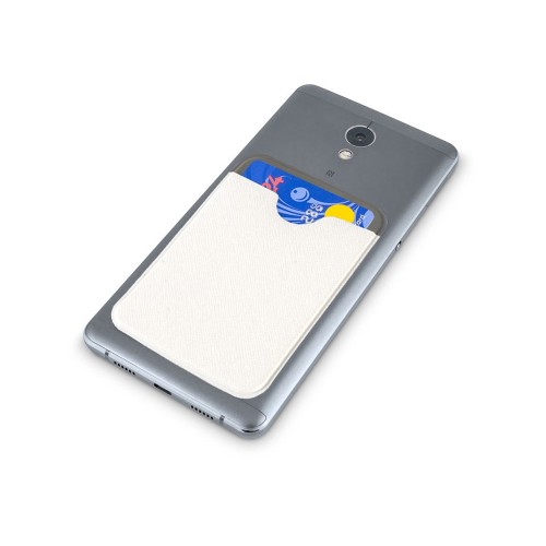 Чехол-картхолдер Favor на клеевой основе на телефон для пластиковых карт и и карт доступа, белый