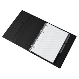 Блокнот на кольцах "Favor", черный
