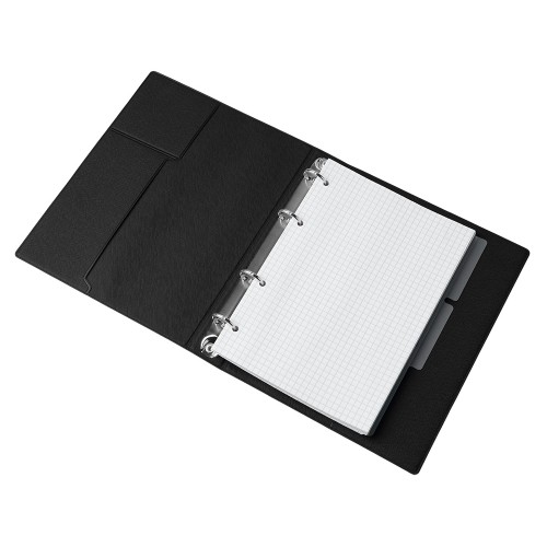 Блокнот на кольцах "Favor", черный