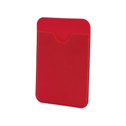 Чехол-картхолдер Favor на клеевой основе на телефон для пластиковых карт и и карт доступа, красный