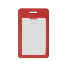 Вертикальный карман из экокожи для карты "Favor", красный