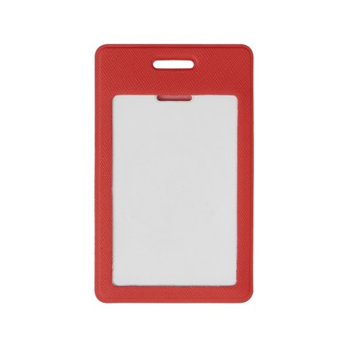 Вертикальный карман из экокожи для карты "Favor", красный