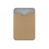 Чехол-картхолдер Favor на клеевой основе на телефон для пластиковых карт и и карт доступа, бежевый