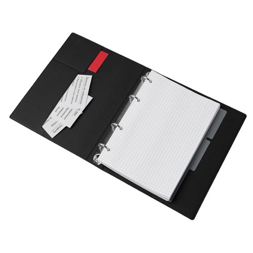 Блокнот на кольцах "Favor", черный