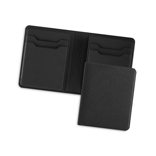 Картхолдер с отделением для бумажных денег "Favor", черный