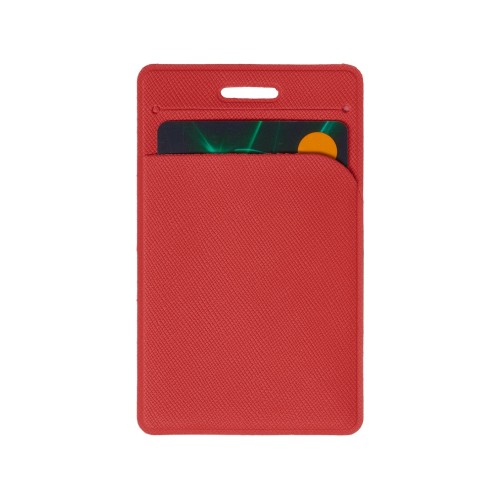 Карман вертикальный с дополнительным отделением "Favor", красный
