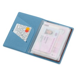 Классическая обложка для автодокументов "Favor", голубая