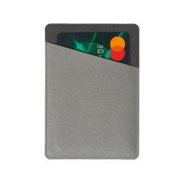 Картхолдер на 3 карты типа бейджа "Favor", светло-серый/темно-серый