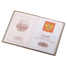 Классическая обложка для паспорта "Favor", бежевая