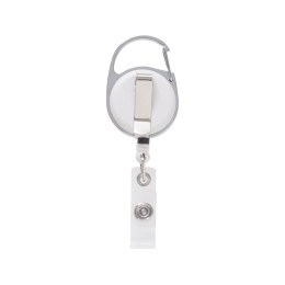 Бейдж с рулеткой-карабин "Favor", черный